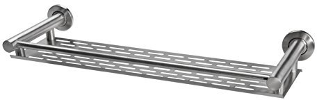 MB1105 - Edelstahl Wandregal in 5 Längen (gebürstet, 40cm)