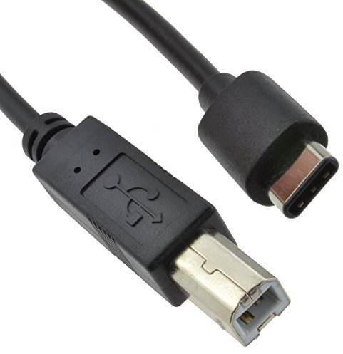 kenable USB C to USB B Printer Cable Male to Male USB 2.0 Lead for HP Canon Epson Brother Printers Black 2m