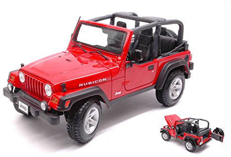 JEEP WRANGLER RUBICON RED 1:18 - Maisto - Straßenauto - Die Cast - Modellbausatz