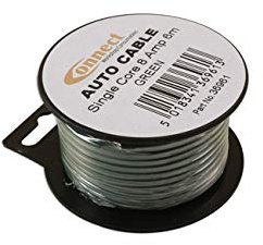 Connect 36961 Mini Reel Automotive Cable 8A Green 6m