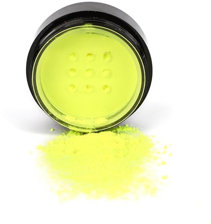 Stargazer Lidschatten, vegane und parabenfreie Formel, die unter UV-Licht leuchtet, Neongelb