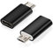 BabyElf USB C Adapter (2 Stücke), Micro USB (Stecker) auf USB C (Buchse) Adapter unterstützt Datensynchronisation für Samsung Galaxy S7/S7 Edge Nexus 5/6 Xiaomi Mi A2 Lite LG K8/10