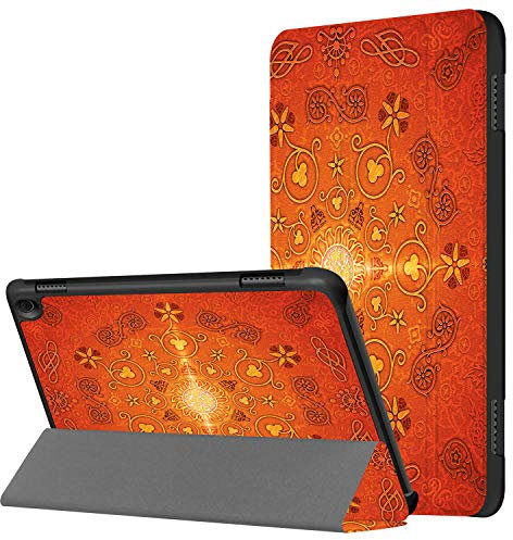 Huasiru Pintura Caso Funda para Fire HD 8 Tableta (10ª generación, lanzada en 2020) - La Cubierta Frontal Triple con Auto-Reposo/Activación, Tótem