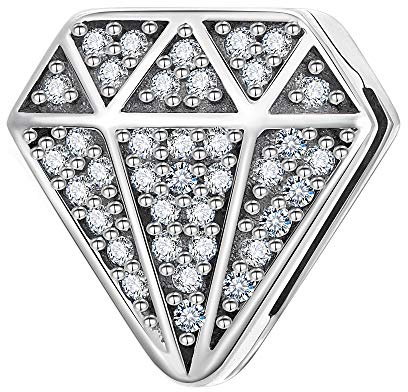 Engelsflügel-Anhänger, 925er-Sterlingsilber, Clip-Anhänger, passend für Reflexions-Armband für Frauen, Metall, Zirkonia