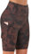 Persit Kurze Sporthose Damen, High Waist Radlerhose Sport Shorts Sommer Laufhose Braun Camo XS