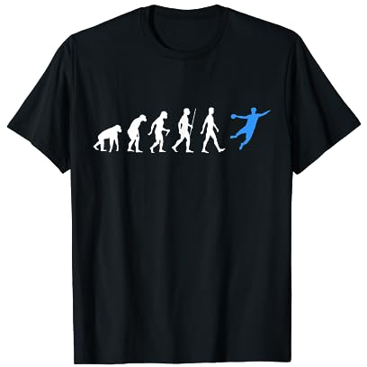 Handballer Evolution Handball Entwicklung Handballspieler T-Shirt