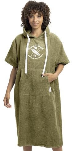 HOMELEVEL Badeponcho Unisex - Surf Poncho aus 100% Baumwolle - Handtuch für Erwachsene - Bademantel für Damen und Herren - Badetuch mit Kapuze