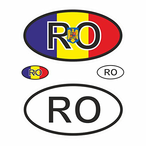BIKE-label Länderkennzeichen Aufkleber 2D Rumänien für Auto Motorrad Tür Camper Sticker X400032