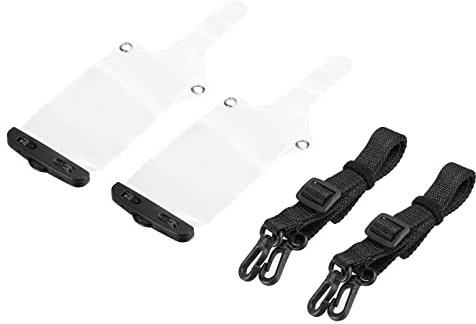 sourcing map Two Way Radio Waterproof Case Bag Portable Electronic Equipment Protection Bag Clear for Walkie Talkie, Pack of 2
