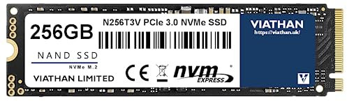 VIATHAN VT300 256GB NVMe SSD M.2 PCIe 3.0 Gen3x4 2280 Internal Solid State Drive, 3D NAND, Laptop Desktop and Gaming PC Compatible SSD, Up to 1500MB/s Read, 1000MB/s Write Speed