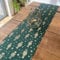Nutcracker Christmas Table Runner, Festive Green and Gold Velvet Table Runner, Festive Table Decoration, Green Christmas Table 3m