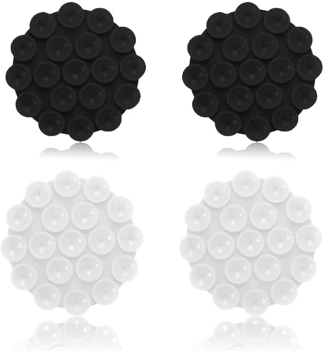 BCZR Ventosa per Telefono 4 Pezzi,Ventosa Tonda in Silicone, Supporto a Ventosa per Cellulare,Tappetino a Ventosa per Cellulare,Porta Telefono Auto Ventosa, Adatto per Trucco, Selfie e Video