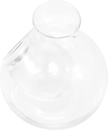 MAGICLULU Crystal Glass Wine Decanter 400ml Ice Separator Polished Edges for Home Bar Restaurant Use