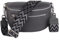 MIRROSI® Damen Bauchtasche Umhängetasche 27x14,5x8cm Damen, Made in Italy, aus Echtleder Tasche Echtes Leder, Brusttasche, Crossbody Bag,Bohemian Style (1 Tasche 2 Gurte) (DK.Grey Boho)