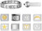 Geaanen Italian Charm Bracelet Set 8 Italian Charm Bracelet Charms Itali-an Char-m Bracele-t Ita-lian Style Charms für Damen Ita-lian Charms Itali-an Brace-let Italia-n Char-m mit 1 Öffnungswerkzeugen