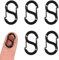 5pcs Double Opening Lobster Clasps, S Lock Necklace Shortener Clasp Stainless Steel Bracelet Connectors Jewelry Clasps and Closures Backpack Zipper Clips for DIY Jewelry Making (Medium, 0.71x0.39in)