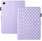 TEDTIKJT Funda para Samsung Galaxy Tab A8 10.5 Pulgadas 2021 (SM-X200/X205) PU Cuero Tablet Funda Flip Case Cover Samsung Galaxy Tab A8 Carcasa con Soporte Función Magnético Funda,Romboidal Morado
