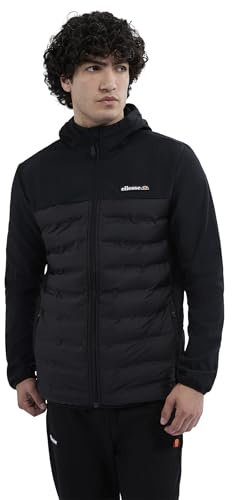 Ellesse Herren Cassiano Softshell Jacke mit Kapuze | Übergangsjacke, Wasserfest