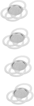 Amosfun 4 Sätze dichtung für espressomaschine kaffeemaschine dichtung tauschen Espressokanne kaffeepadmaschine ausstecher rentier Edelstahlfilter für Kaffeekanne Dichtung für Kaffeekanne