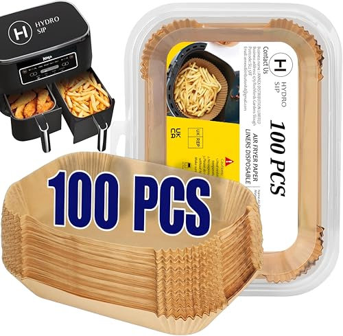 Ninja Double Stack XL 9.5L Air Fryer Liners for SL400UK, Air Fryer Accessories for Ninja Stack XL SL400UK and Other Dual Zone Air Fryers by Hydro