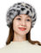 sy soul young Damen Winter Faux Fuchs Haarband Schleife Design Elastische Stirnband Kopfband EINWEG Verpackung(Black Leopard)