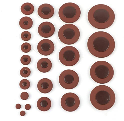 26 Pezzi di Sassofono Alto, Cuscinetti in Pelle Sax Multi -Taglia, Set di Sostituzione di Sax di Altolo | Accessorio Sax Alto | Sostituzione di Sax per Sassofono Contralto