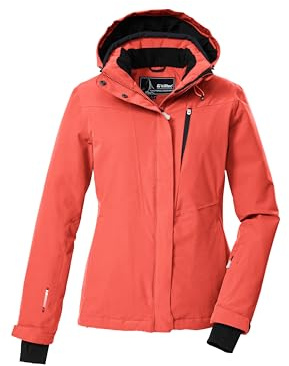 killtec Women's Ksw 25 Wmn Ski Jckt Ski jacket/functional jacket with zip-off hood and snow guard