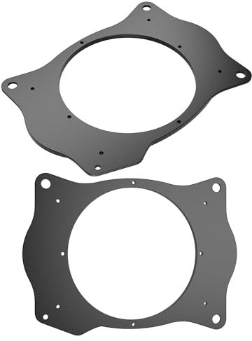 MACHSWON Rear Deck 6x9 to 6.5 Inch Speaker Adapter Brackets for Toyota Camry 2002-2011, Corolla 2003-2013, Yaris 2007-2015, Solara 2004-2009 - 6.5 Inch Black Speaker Mounting Spacer Rings (2 PCS)