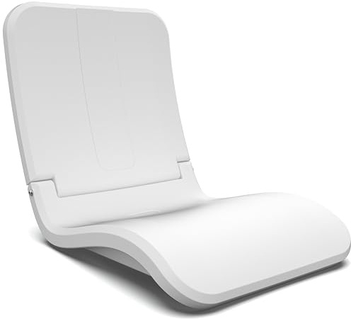 GoSports Coast Moderner tragbarer Poolstuhl, zusammenklappbarer Klappstuhl für Pool, Strand, Heckklappe und Stadion, robuster Kunststoff mit Rückenstütze
