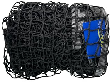 LOADCARE Ladungssicherungsnetz Niederzurrnetz 400 daN mit umlaufendem Klemmschlossgurt (Schwarz, 229 x 150 cm)