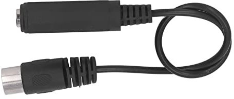 Cavo Adattatore MIDI Femmina a 5 Pin da 6,35 Mm, Convertitore Audio per Microfono Plug and Play per Lettori DVD MP3