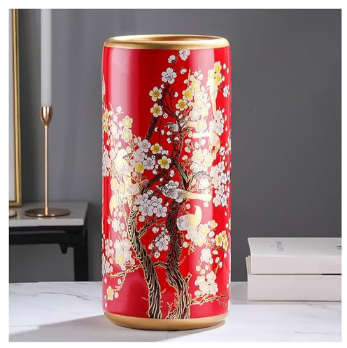 Various Patterned Ceramic Umbrella Stands Multifunctional Floor-standing Umbrellas Holder for Living Rooms Vintage Ceramic Vases Suitable for Homes Offices and Entrances
