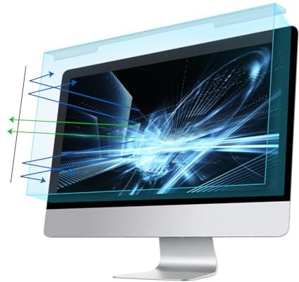 MOSISO Bildschirmschutzfolie 30-32 Zoll 16:9 für 30/31/31,5/32 Monitor | Blaulichtfilter UV Displayschutzfolie, Kratzfest, Anti-Fingerabdruck für Breitbild Desktop PC LED Monitore, 71,8 x 42 cm
