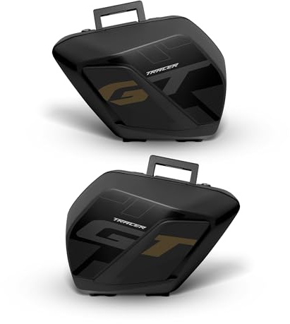 Az Graphishop Adesivi Valige Compatibile Con Yamaha Tracer 7 GT 2025-2026 Protezione da Urti e Graffi Made in Italy VT-TRACER7-GT-25 (Tech Black)
