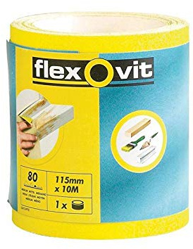 Flexovit High Performance Sanding Roll 115mm 5m 120g