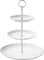 Maxwell & Williams DV0027 3-stöckige Etagere mit DREI Tellern – Porzellan Weiß – Serie Diamonds – Geschenkbox