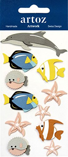 Seestern Delphin Marine Fisch Craft Verzierung – Animal Scrapbooking Karte Aufkleber