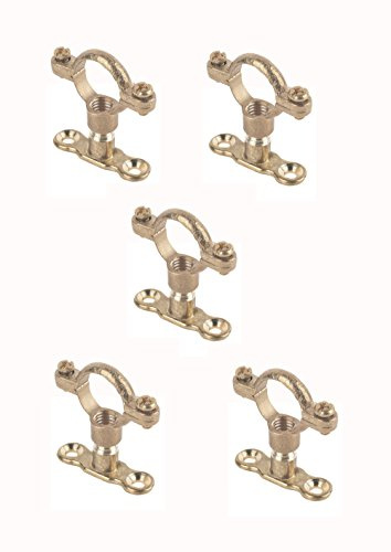 Visua Cast Brass Munsen Ring & Back Plate Pack of 5, for 22mm Pipes, M10 Thread