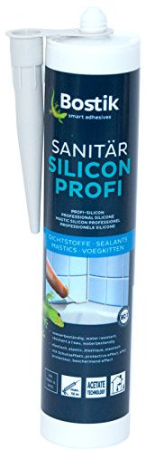 Bostik Sanitär Silicon PROFI, Inhalt: 300ml -verschiedenen Farben- (platingrau (manhatten))