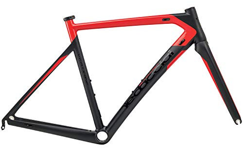 Dedacciai Strada Unisex Vertigine Rennrad-Rahmen, Schwarz/Rot, XL