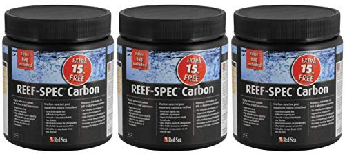 Red Sea Reef-SPEC Kohlenstoffstoffe, 500 ml, hochaktiviert, für Meeres- und Riffaquarien, 3 Stück