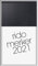 rido/idé 7035003901 Tischkalender Merker, 1 Seite = 1 Tag, 108 x 201 mm, Miradur-Einband schwarz, Kalendarium 2021