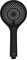 WENKO Wasserspar Duschkopf Watersaving, Handbrause mit Wasserspar-System, 3 Strahlarten, Ø 11 cm, ABS, Schwarz