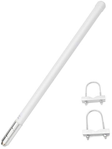 VHF Fiberglass Ham Radio Antenna,2Meter 136-174mhz Base Antenna SO239 Connector for Mobile Radio Device Repeater, Radio scanners,Marine VHF Radios with Mount Bracket