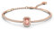 Swarovski Una Armreif, Rosa und Rosé Vergoldeter Damenarmreif mit Strahlenden Swarovski Kristallen