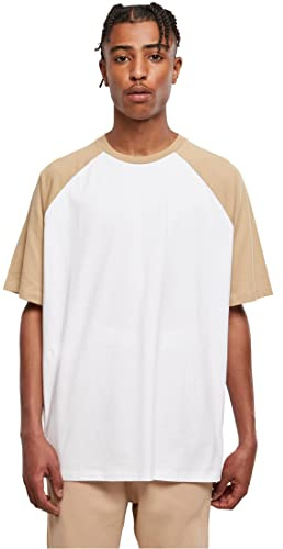 Urban Classics Herren Organic Oversized Raglan Tee White/unionbeige, S