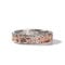 Jeulia 925 Sterling Silber Zweifarbiger Paaringe Eheringe für Herren Frauen Blume Blatt Partnerringe Trauring Rotgold Vergoldetes Damen Verlobungsringe Bandring mit Geschenkbox (Roségold, 53(16.9))