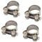 (Pack of 4) Size 60-63mm T-Bolt Hose Clamp 304 Stainless Steel Tube Clamps Pipe Clamp Pack of 4
