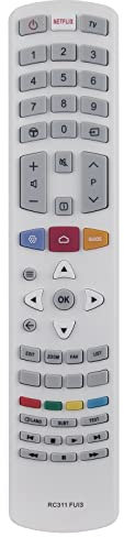 Nouveau RC311 Télécommande de Remplacement - VINABTY RC311 FUI3 Télécommande pour TCL RC311-FUI3 Remote Controller