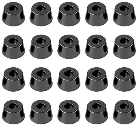 20pcs 21x12mm Bumpers Pads Rubber Feet-Black Color